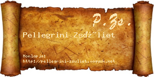 Pellegrini Zsüliet névjegykártya